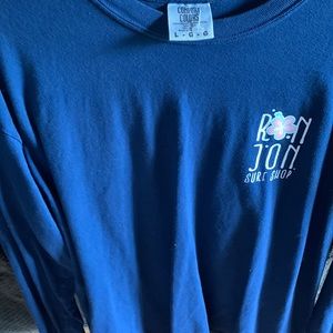 Ron Jon long sleeve navy blue shirt size Large